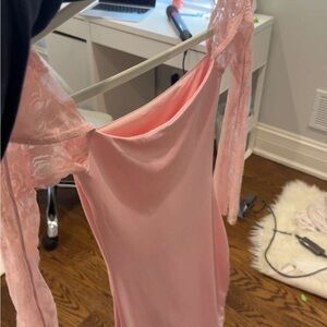 Lucy in the Sky Pink Lace Dress